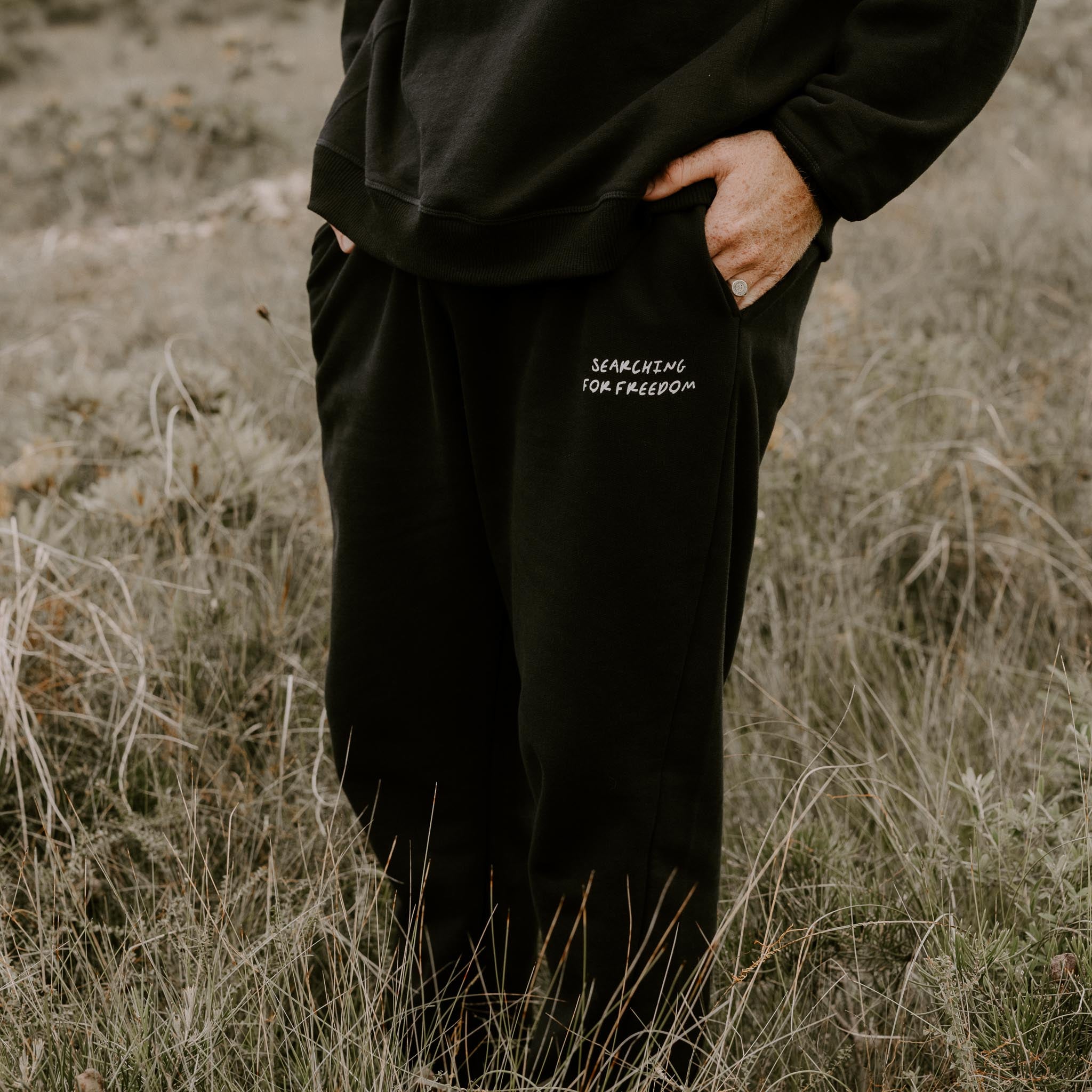 searching for freedom track pants
