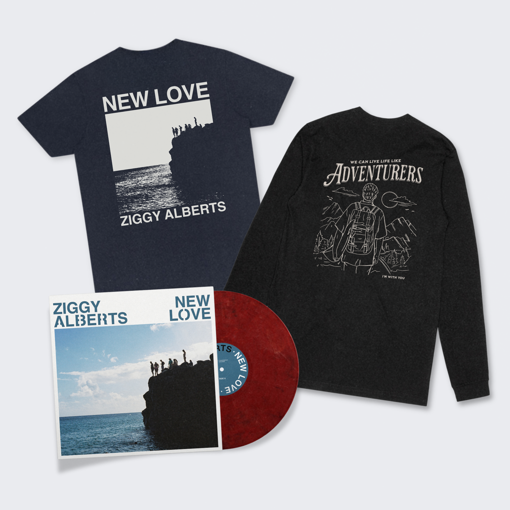 NEW LOVE VINYL + DOUBLE TEE BUNDLE