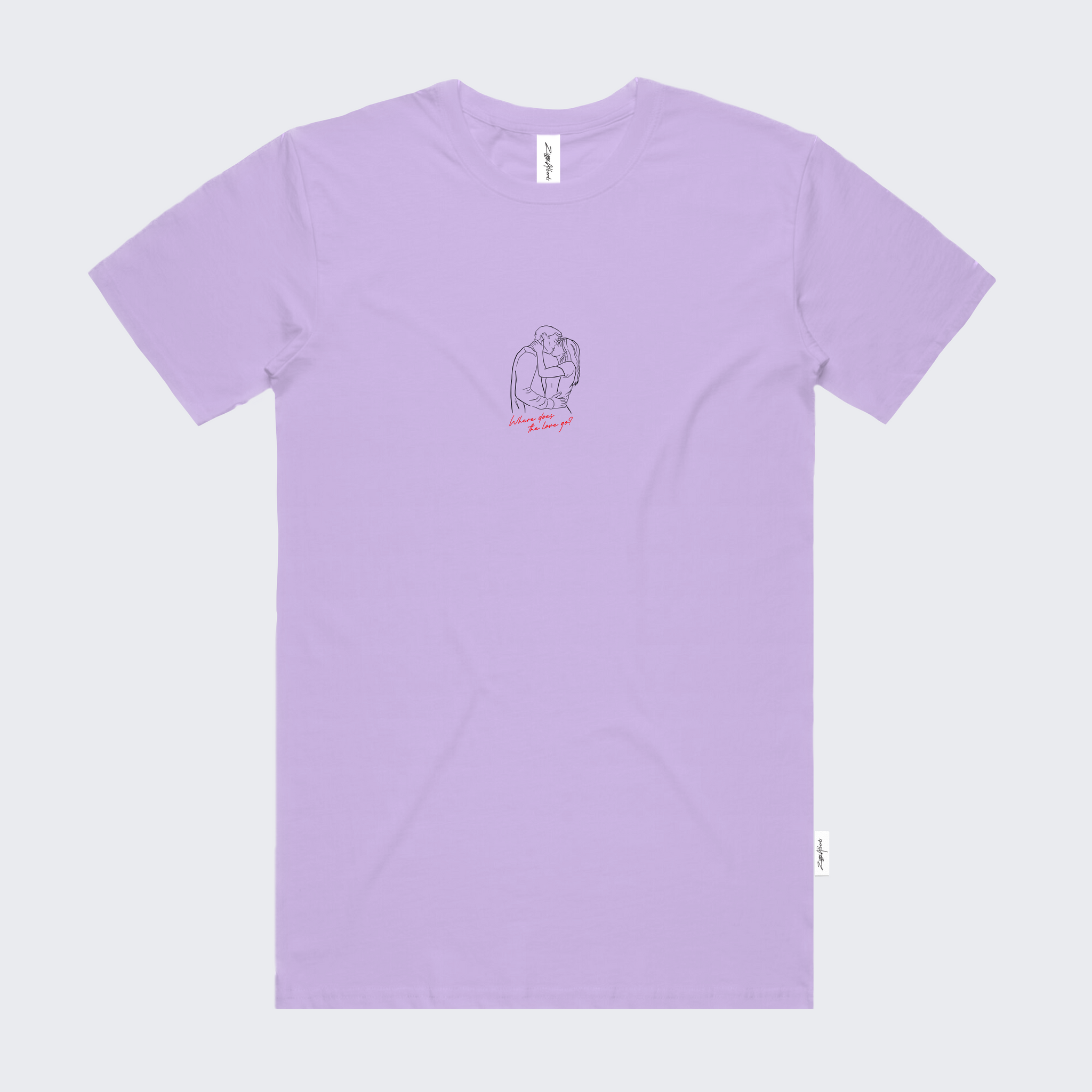 WHERE DOES THE LOVE GO? TEE (LILAC)